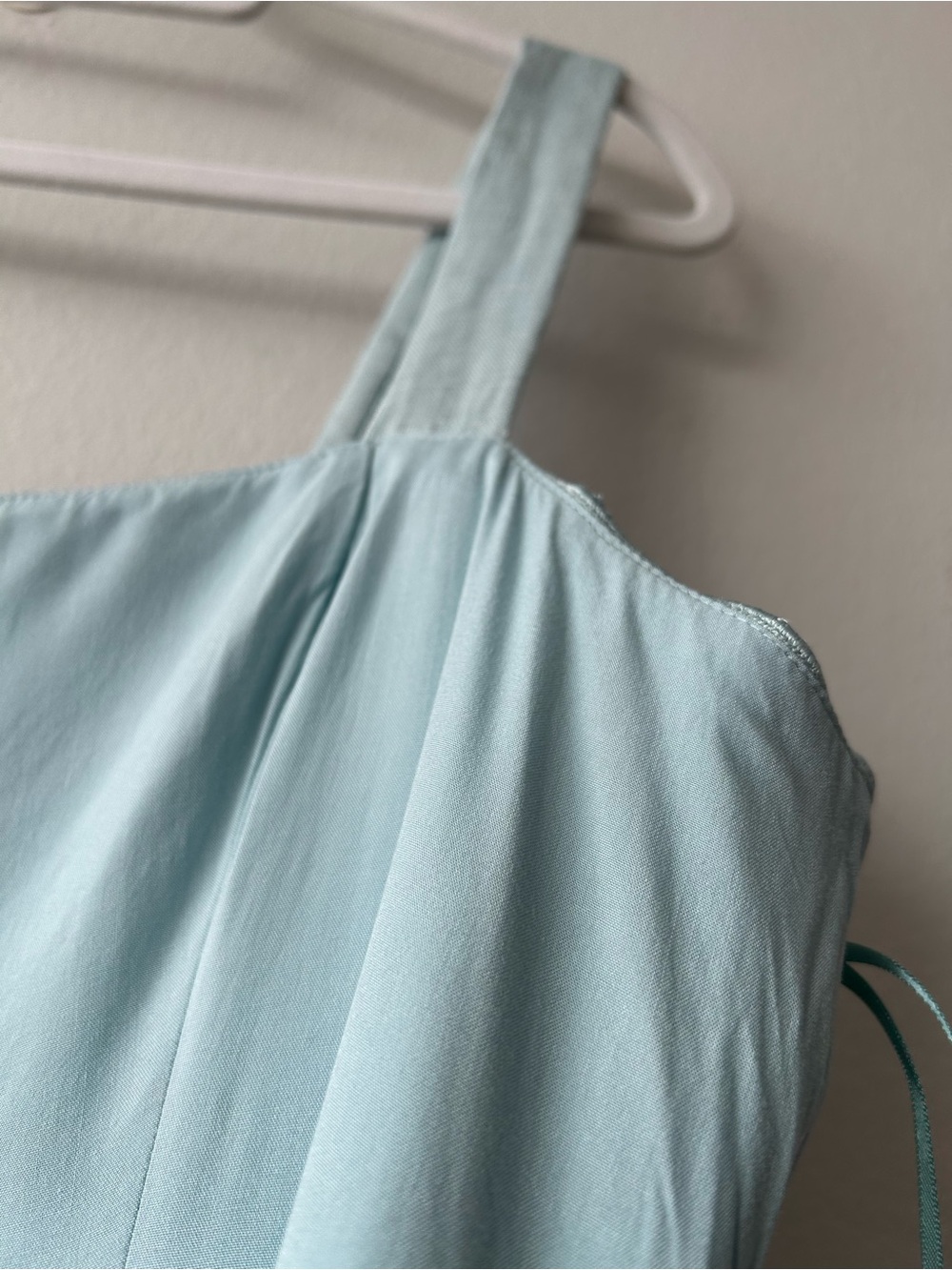 Reformation Everett 100% Linen Midi Dress in Aquamarine - Picture 15 of 15